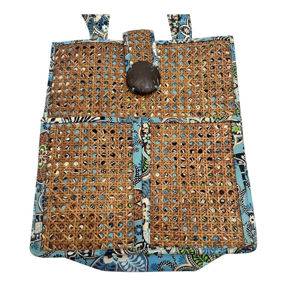 Vera Bradley Bali Blue Hope Garden Structured Tiki Tote Bags Set *HTF Retired* - Picture 9 of 13